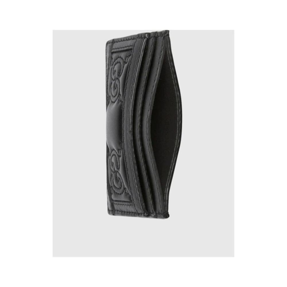 Gucci GG Matelassé Black Card Holder - Picture 3 of 5